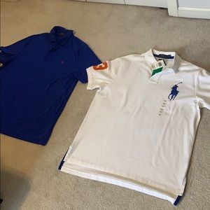 Two Polo Ralph Lauren Polo Shirts XL